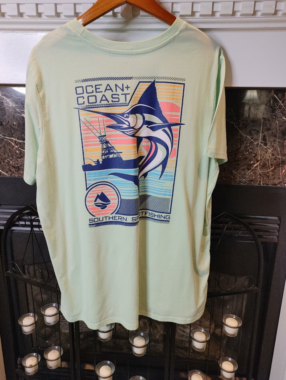 Ocean + Coast Men's mint green short-sleeve t-shirt, Mint 2XL